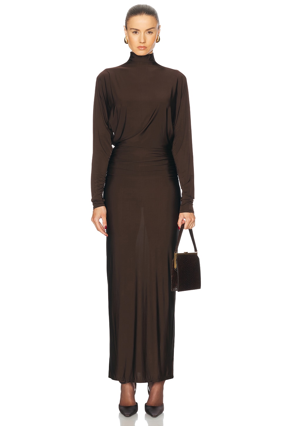 Shir Dress in Brown