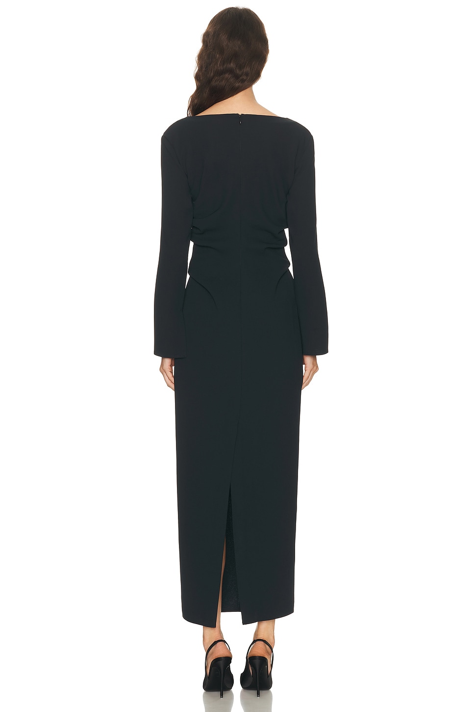 EAVES X Coco Norna Polished Crepe Maxi Dress