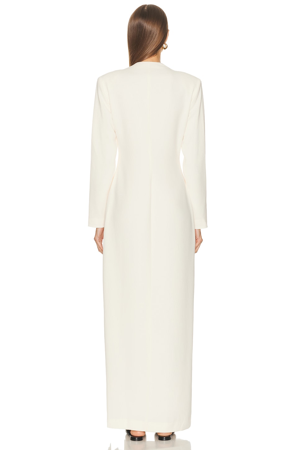 EAVES Lovise Polished Crepe Maxi Dress