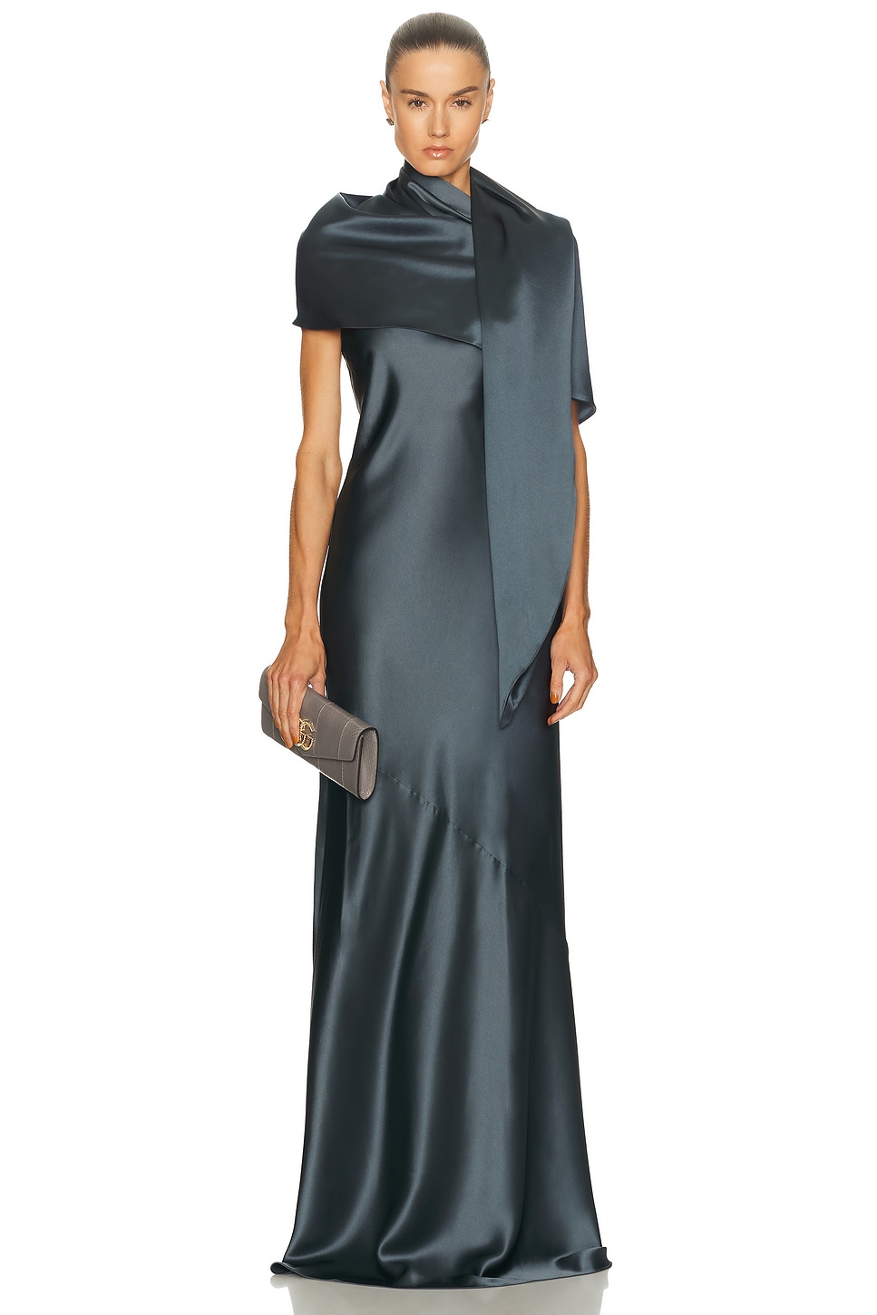 Image 1 of EAVES Sigrun Gown in Granite