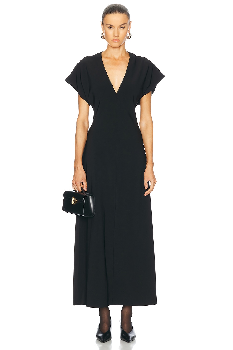 Malka Midi Dress in Black