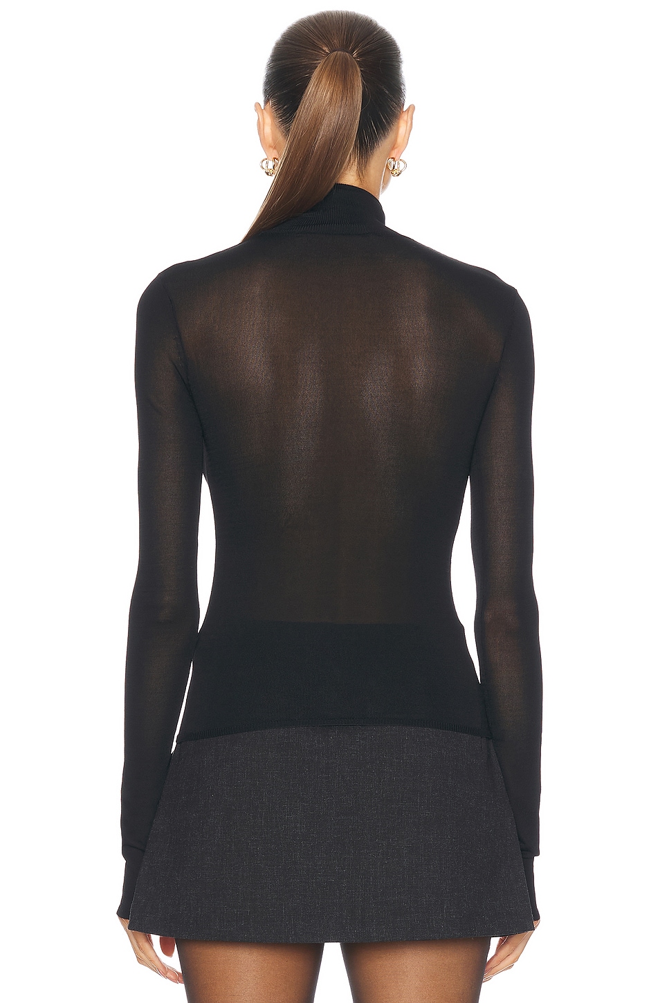 Alexander Sheer Turtleneck Sweater