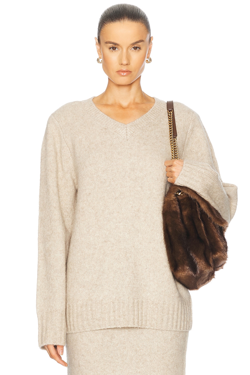 Amaya Knit Sweater in Ivory