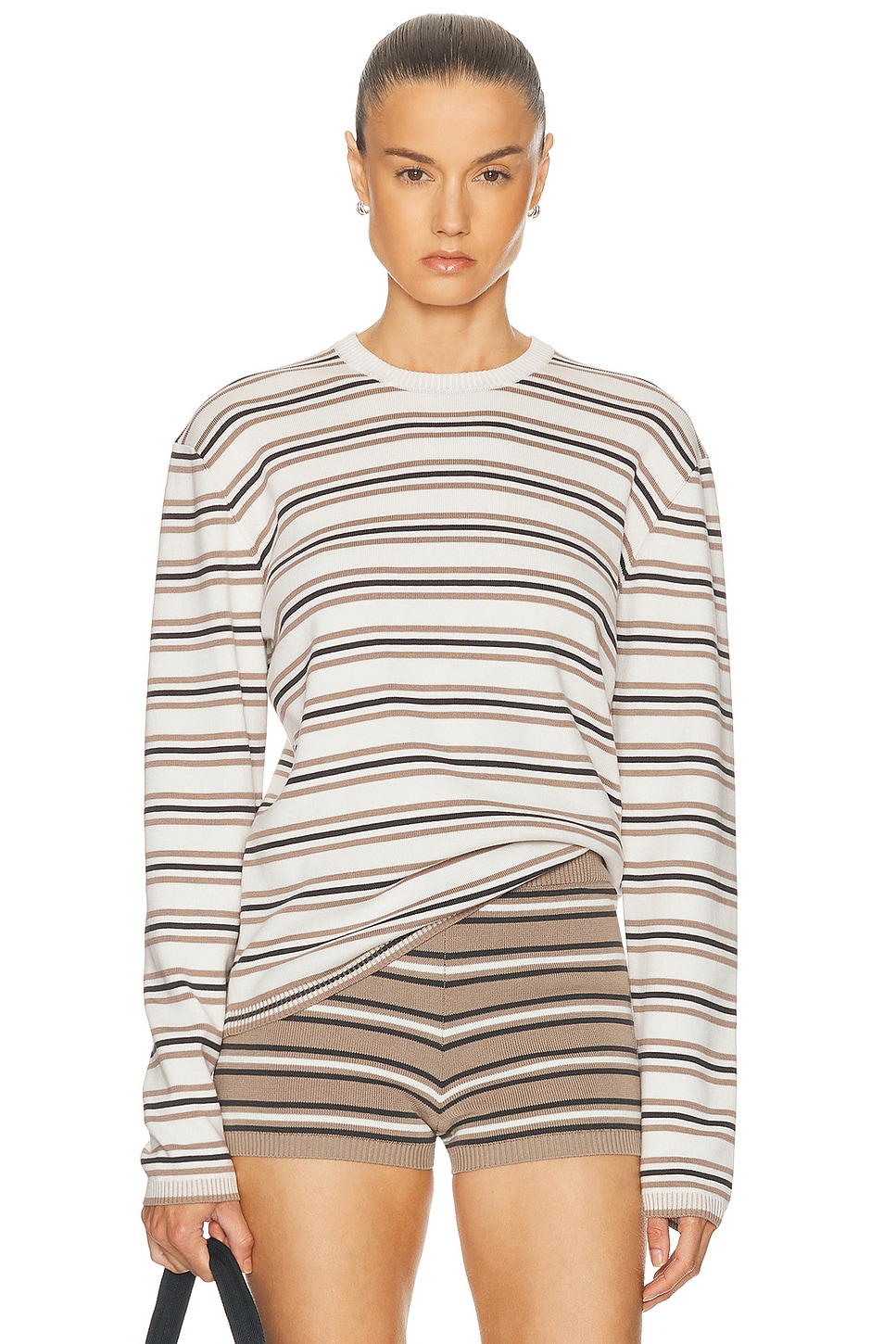 EAVES Cydnee Striped Oversized Sweater
