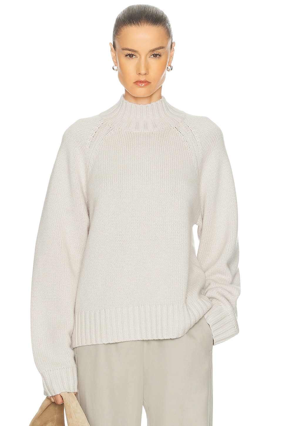 Image 1 of EAVES Cait Sweater in Ceam in Cream