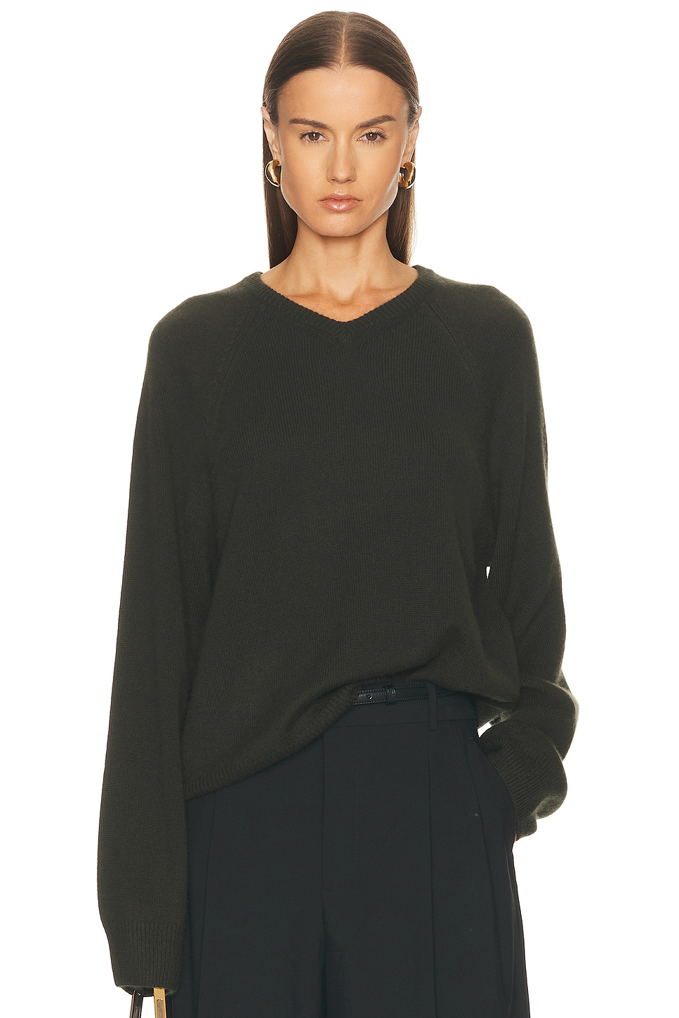 Image 1 of EAVES Christopher Sweater in Lichen