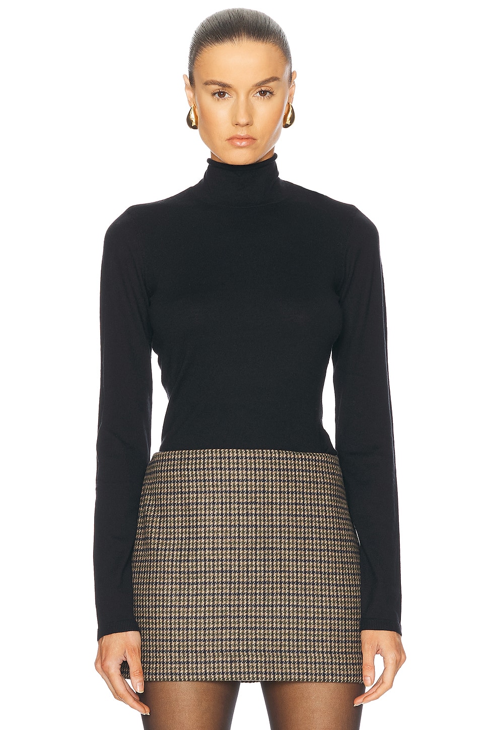 Maxine Turtleneck Sweater in Black