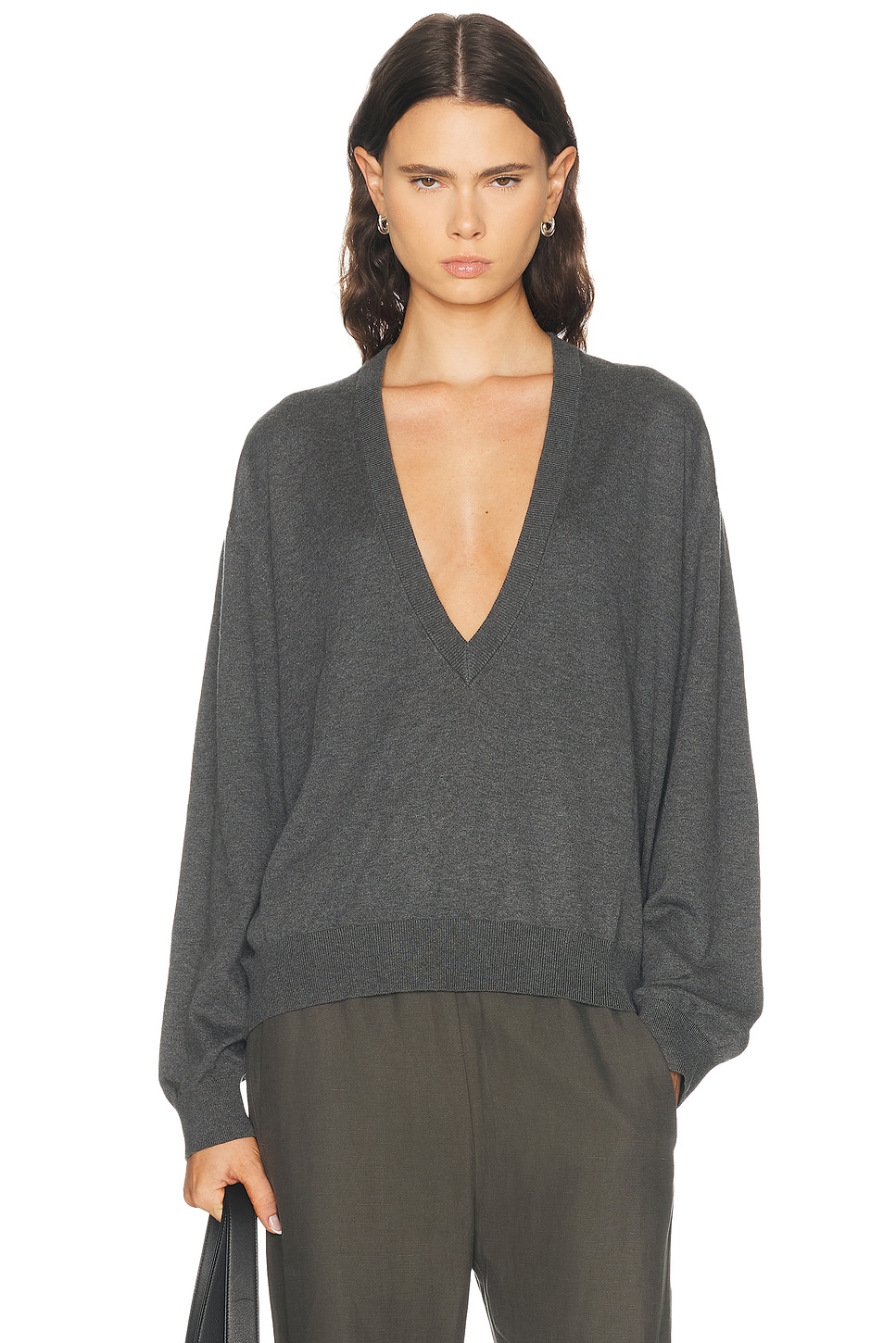 EAVES Devyn V Neck Sweater