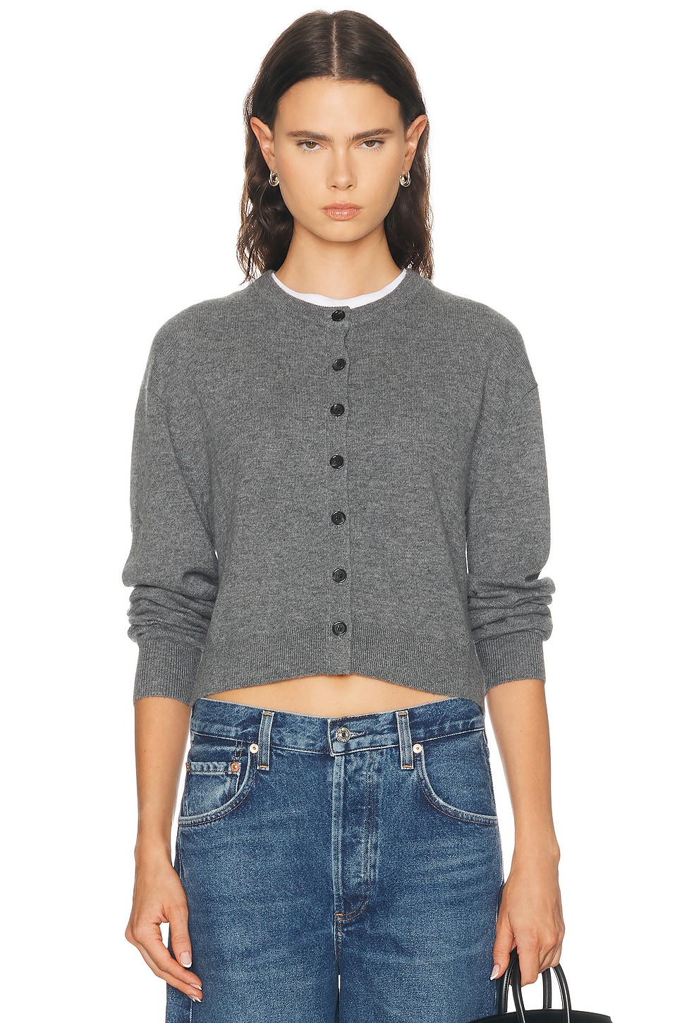EAVES Marrion Cardigan in Grey