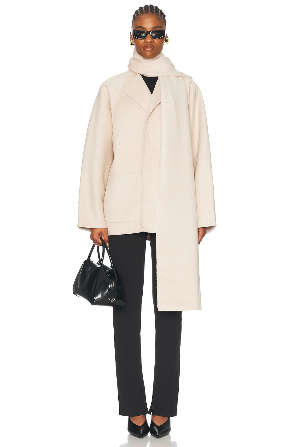 Osher Wool Coat in Ivory