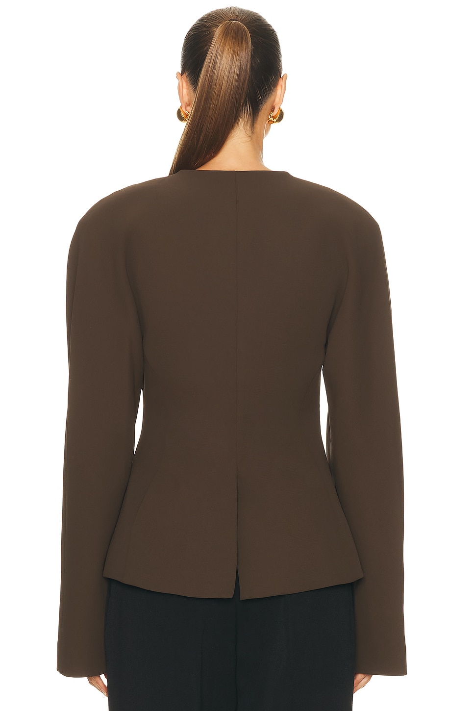 EAVES Gal Polished Crepe Blazer