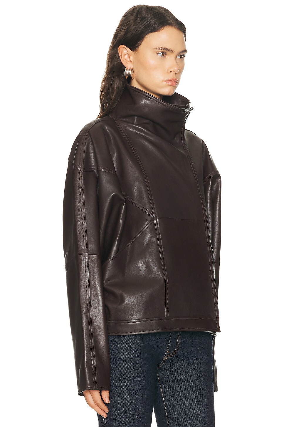 EAVES Mildri Leather Jacket thumbnail