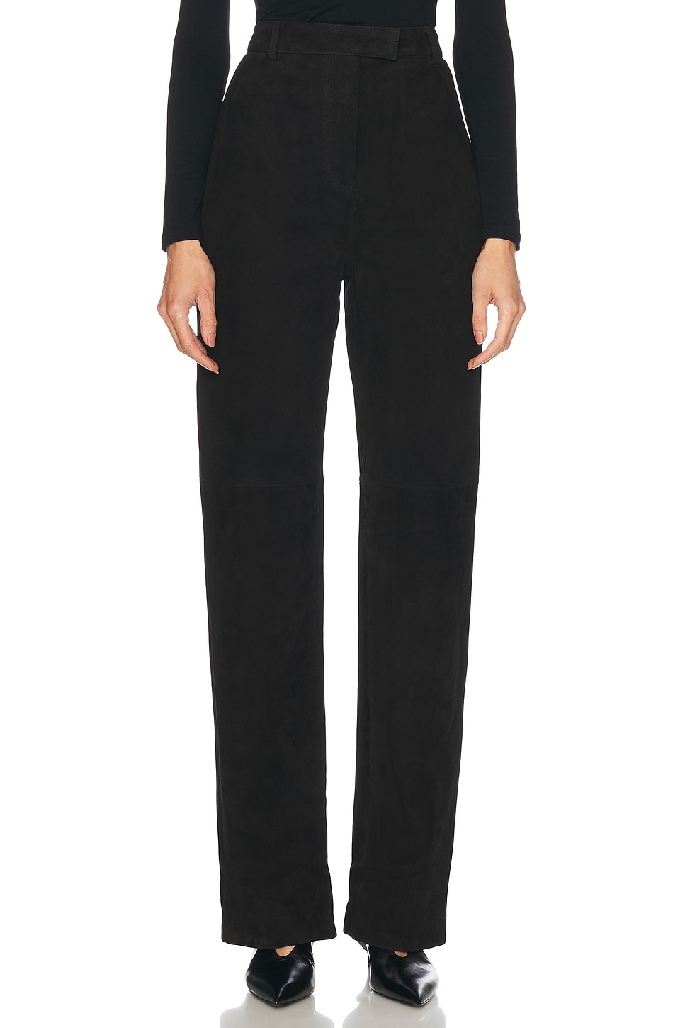 Blanca Suede Pants in Black