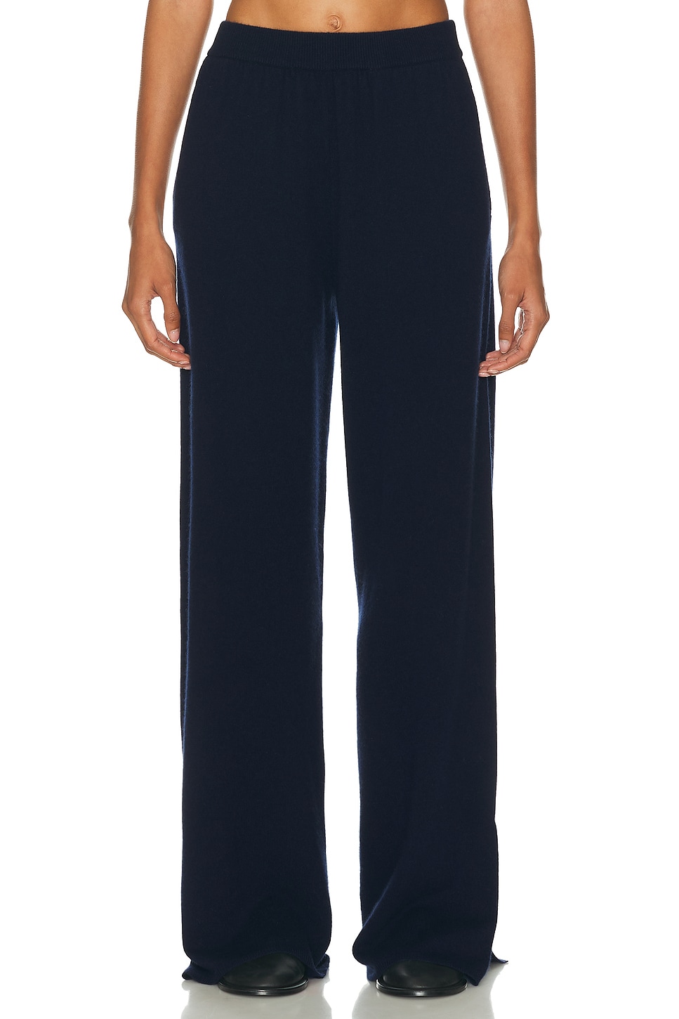 Image 1 of EAVES Hansen Wool Cashmere Pant in Navy