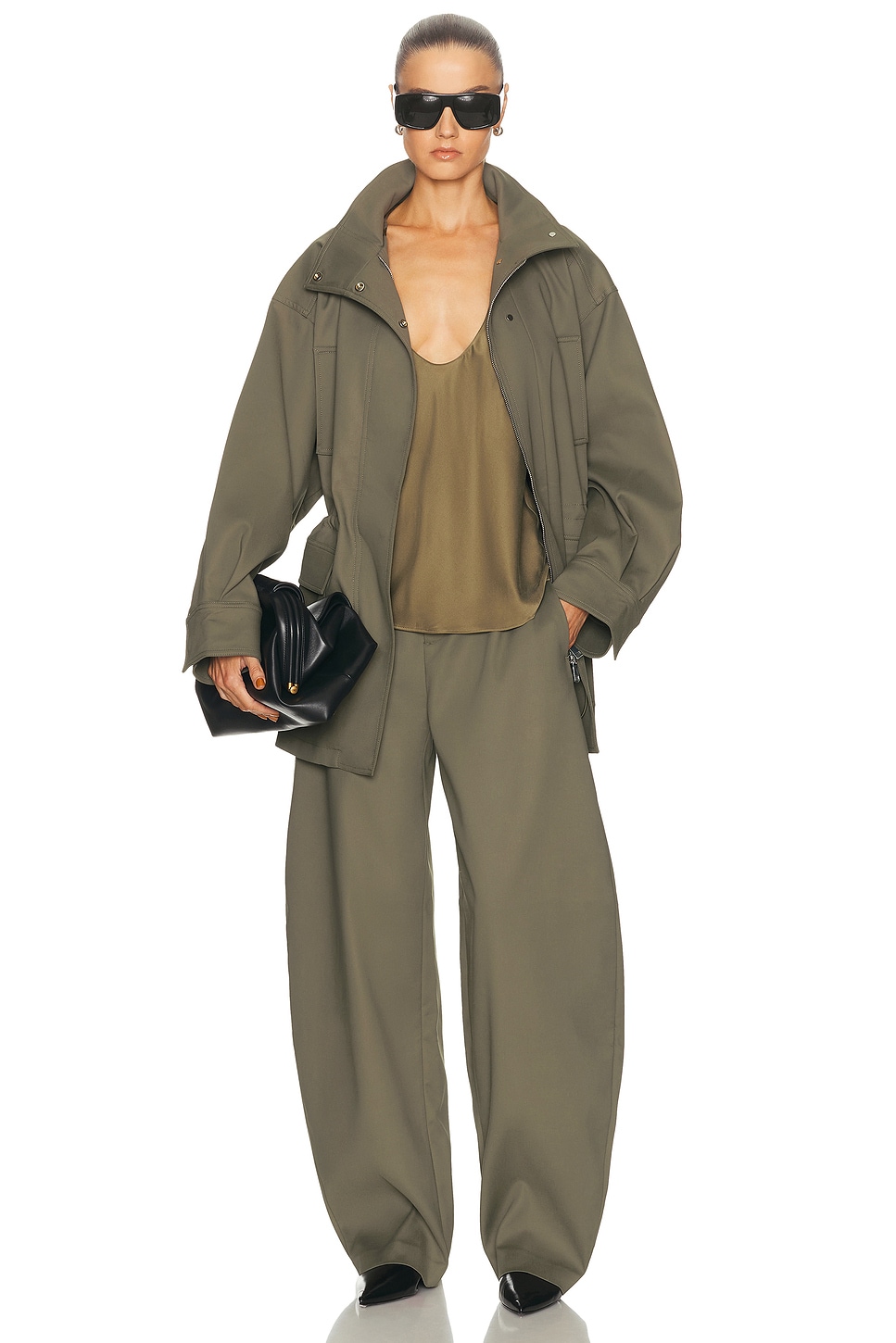 EAVES Mai Sculptural Compact Suiting Pant