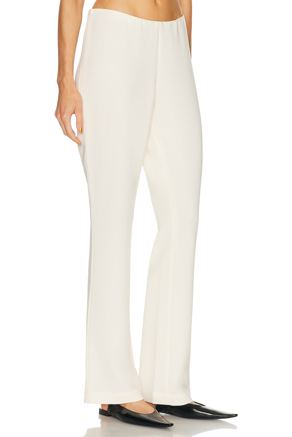Eaves X Coco Auda Polished Crepe Pant In White