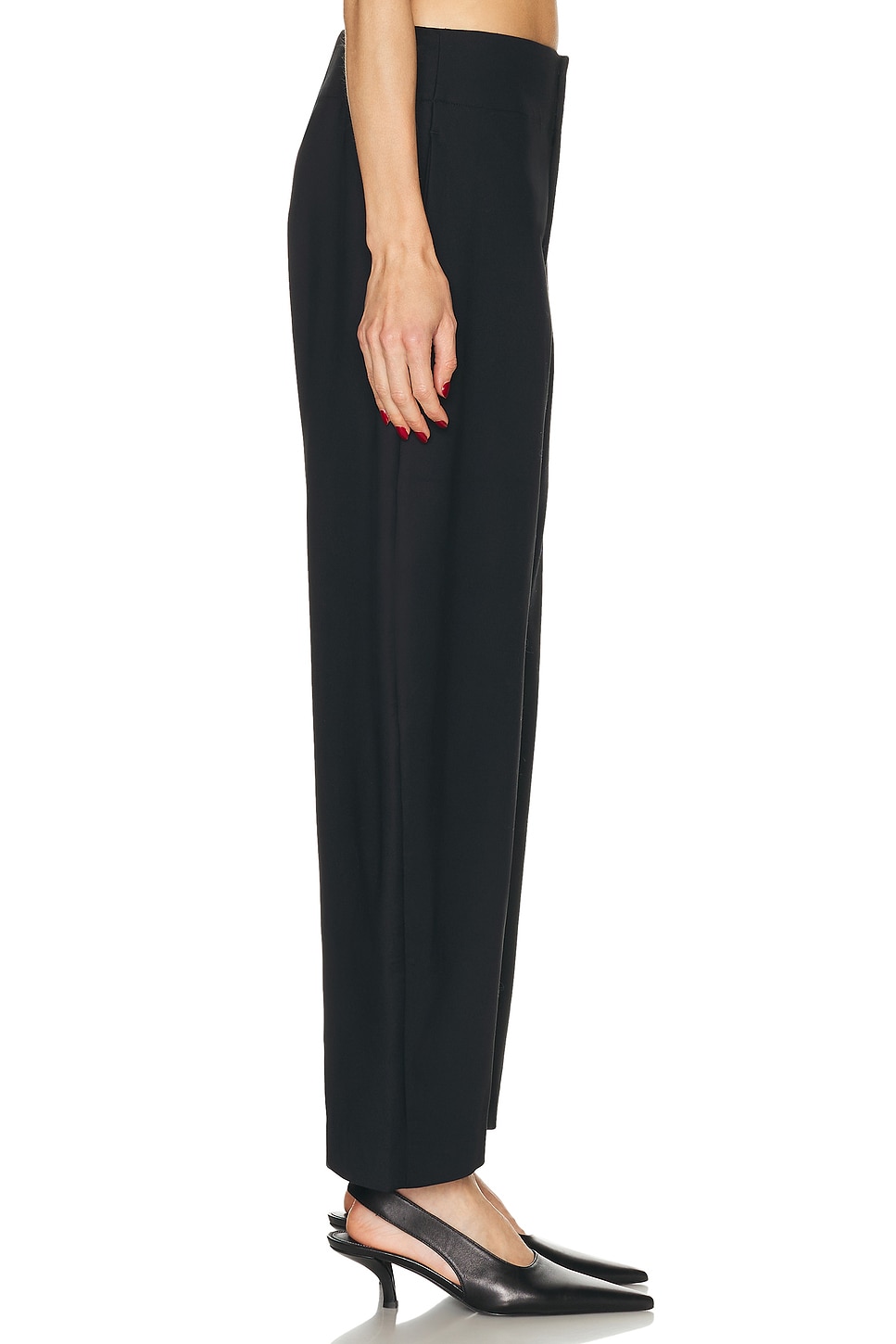 EAVES Mai Sculptural Compact Suiting Ankle Pant