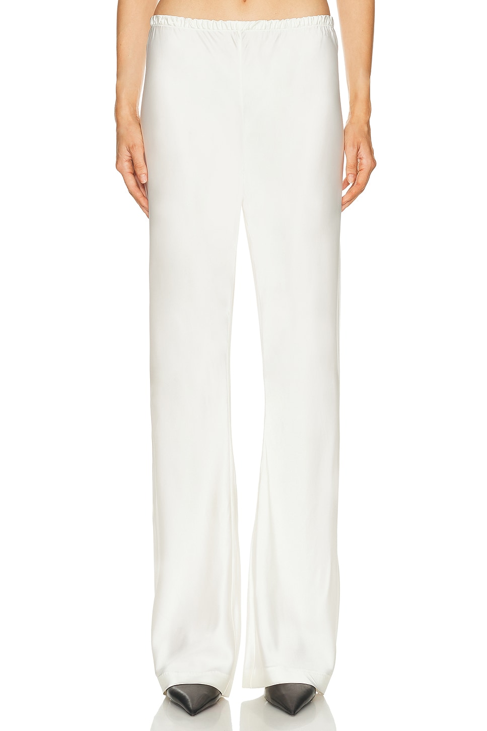 Image 1 of EAVES Loretta Bias Pant in Ivory