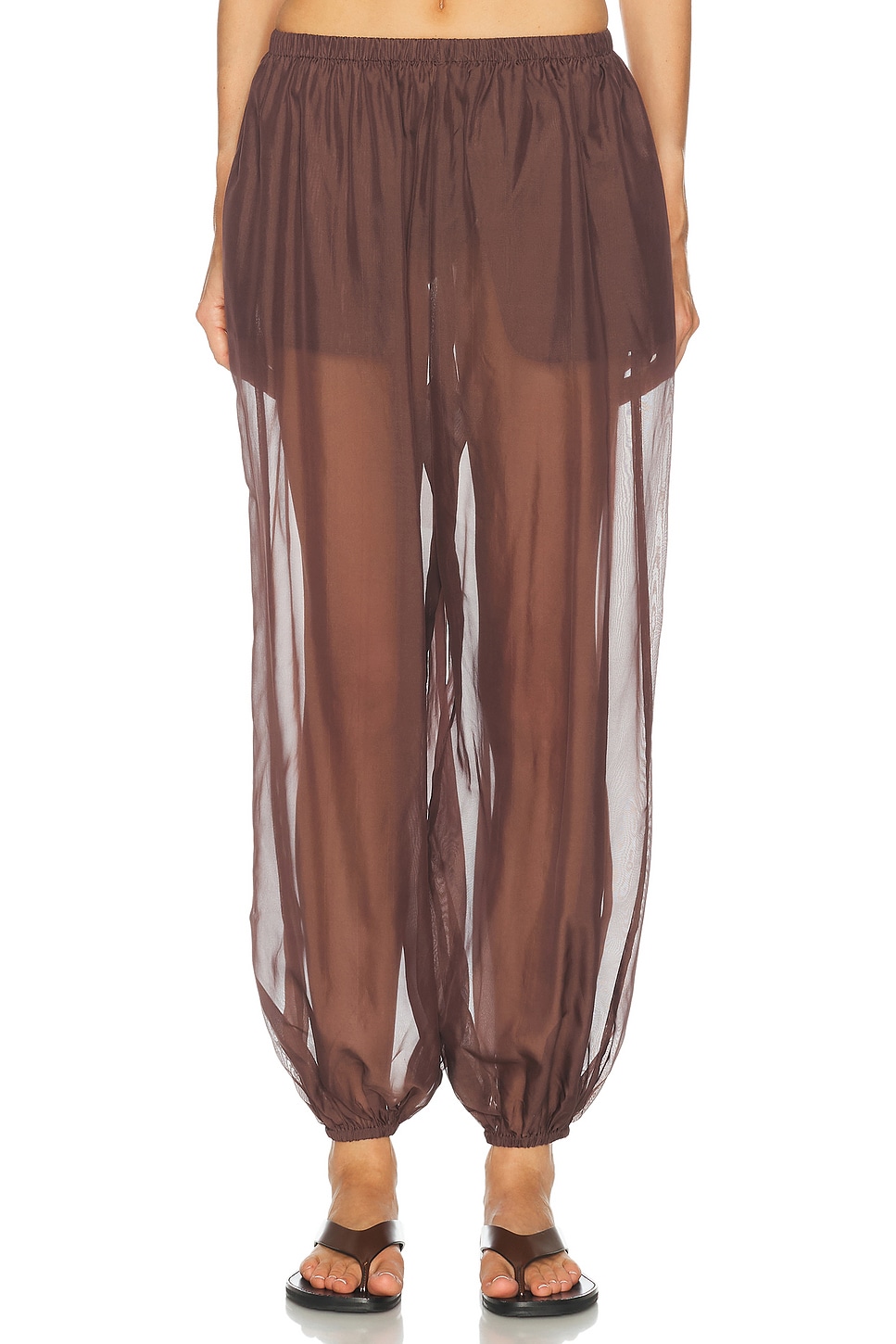 Eaves Kai Balloon Pant In Brown