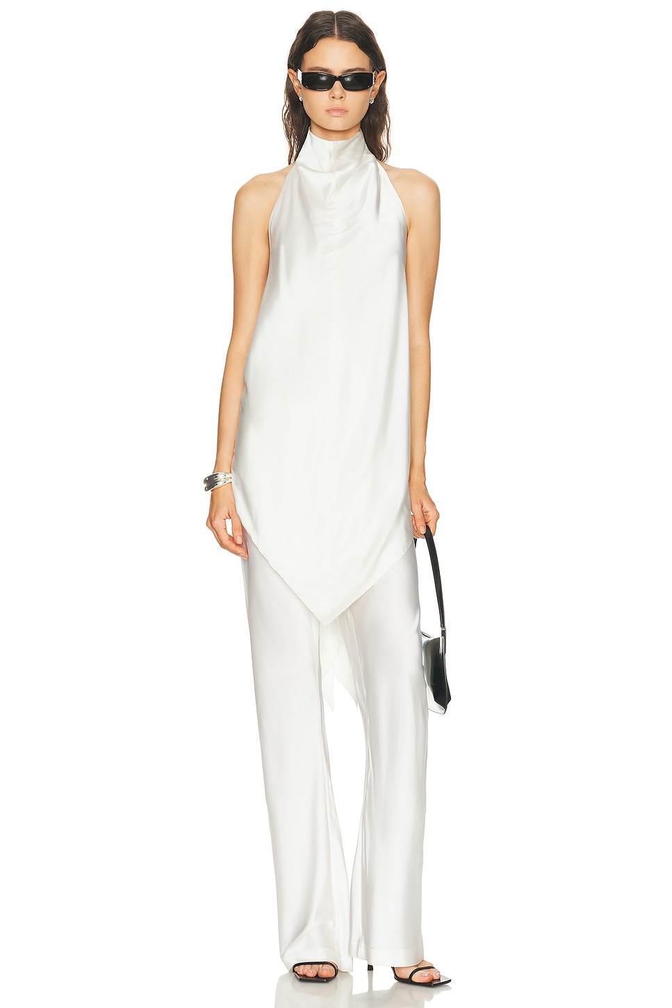 Image 1 of EAVES Ashild Halter Top in Ivory