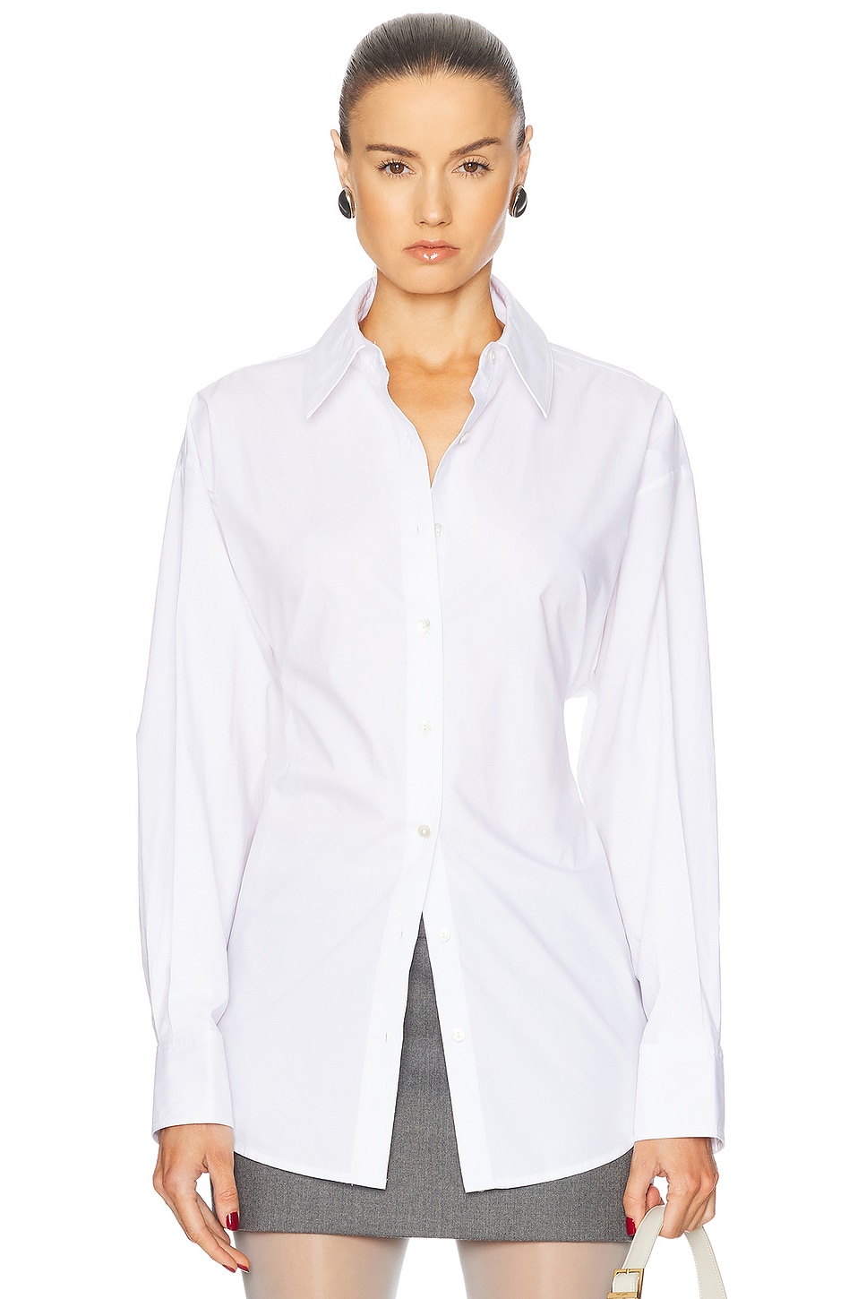 Sivan Poplin Shirt in White