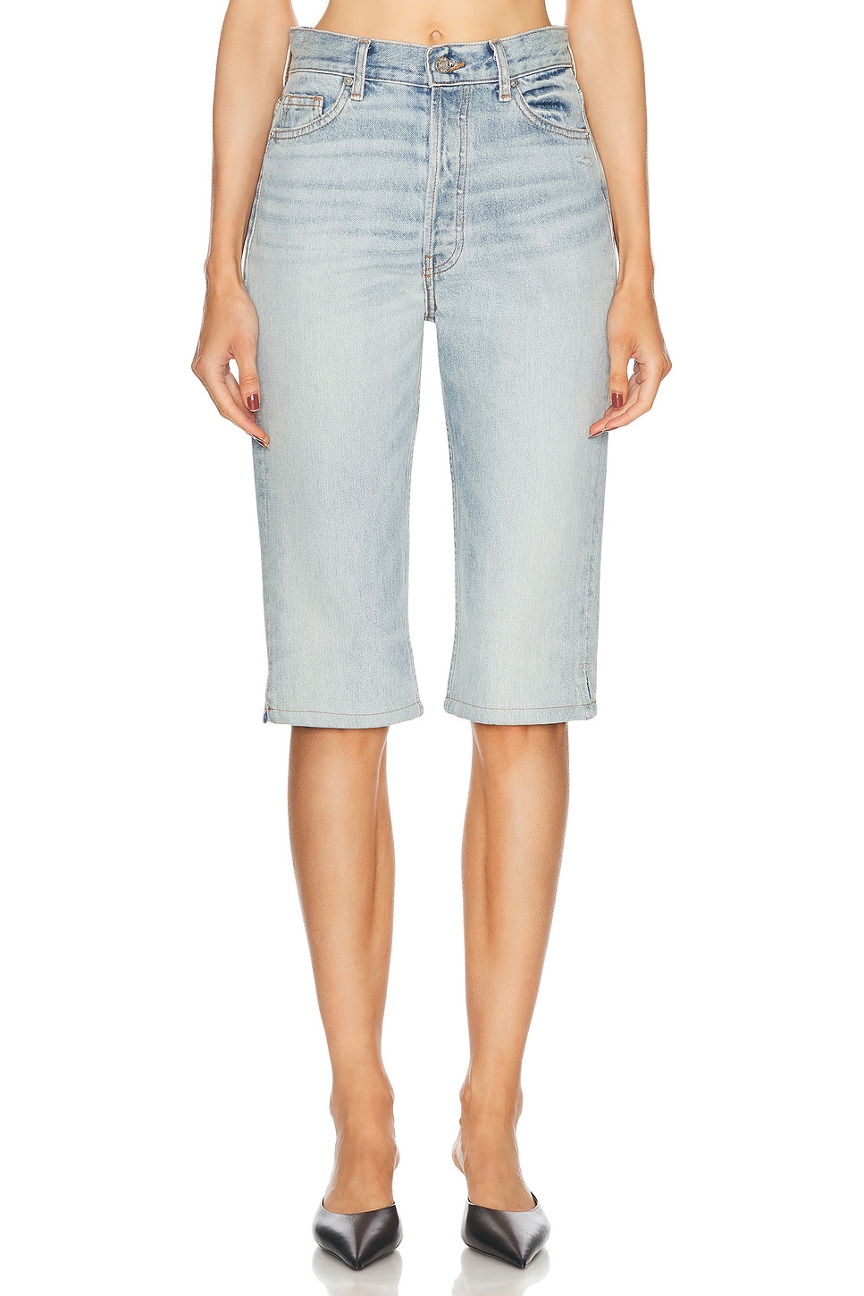 Image 1 of EB Denim Chiara High Rise Capri in Luca