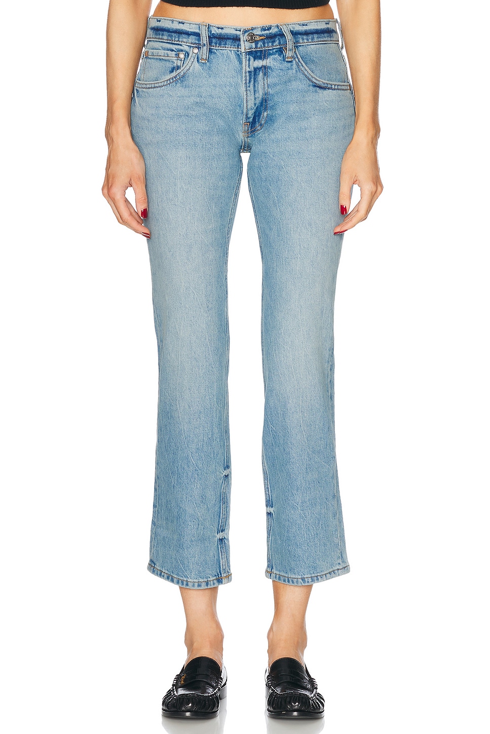 Image 1 of EB Denim Lola Slim Cigarette in Chelsea