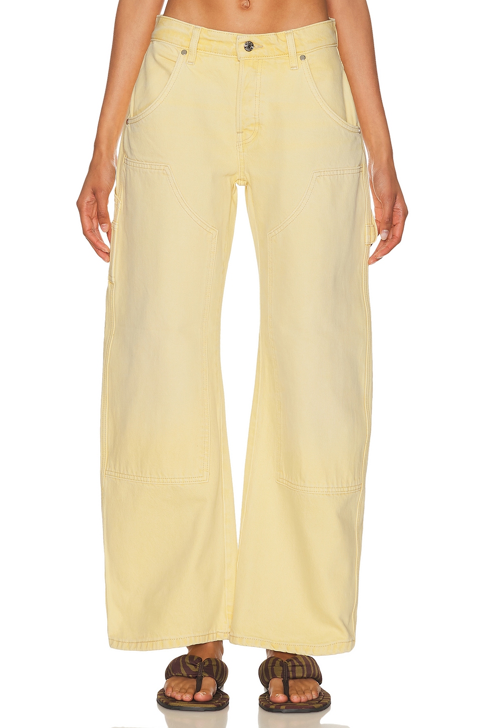 Enzo Double Knee Carpenter in Lemon