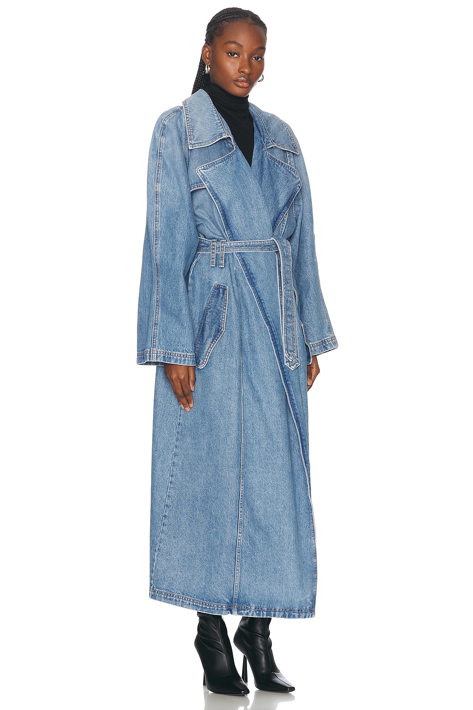 Shop Eb Denim Kosmo Trench Coat In Luca