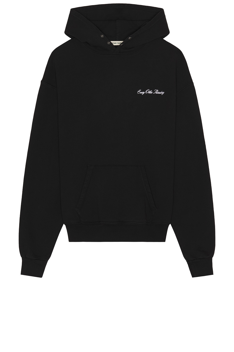 Every Other Double Snap Hoodie in Black