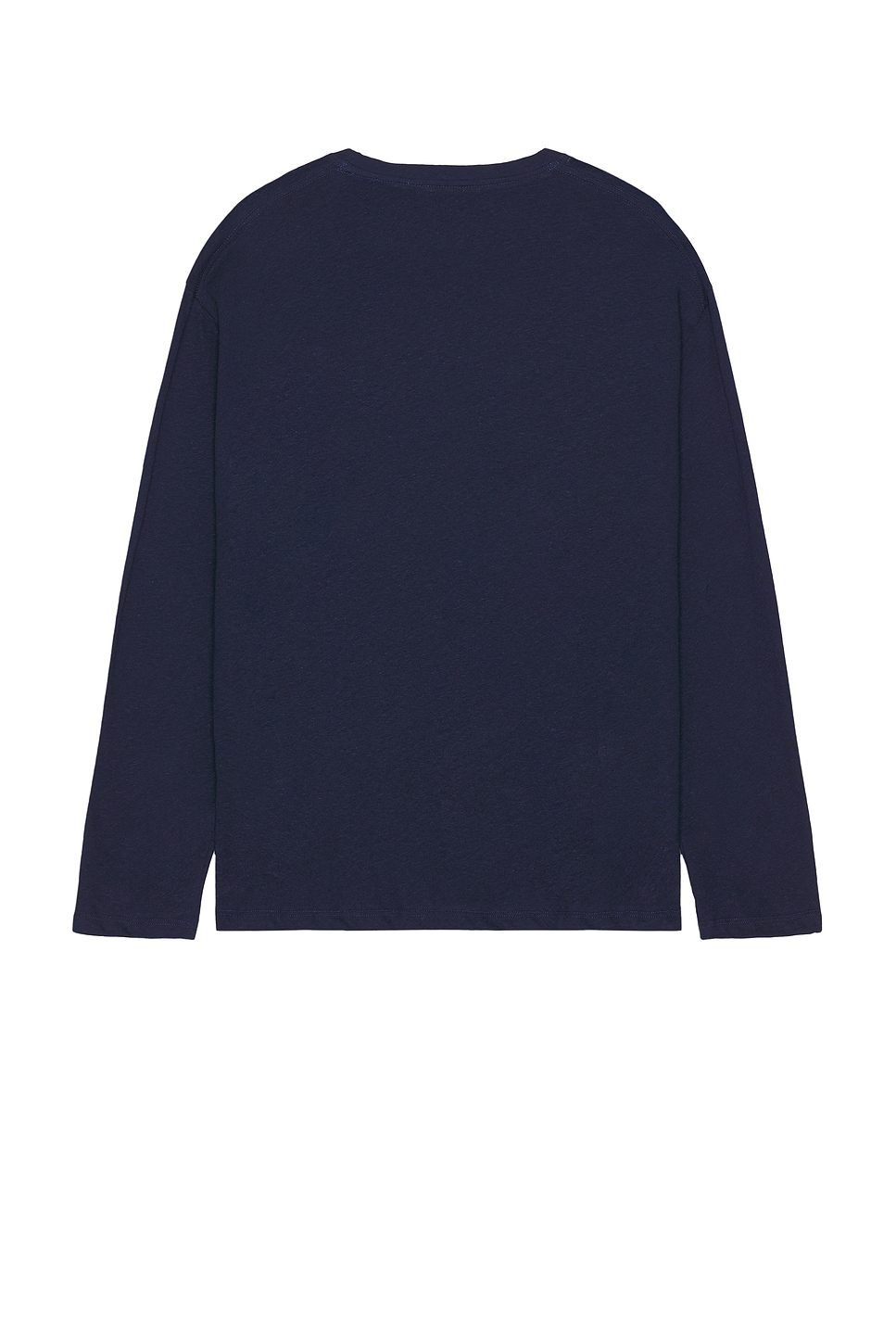 Every Other Thursday Long Sleeve Drape Tee In Blue