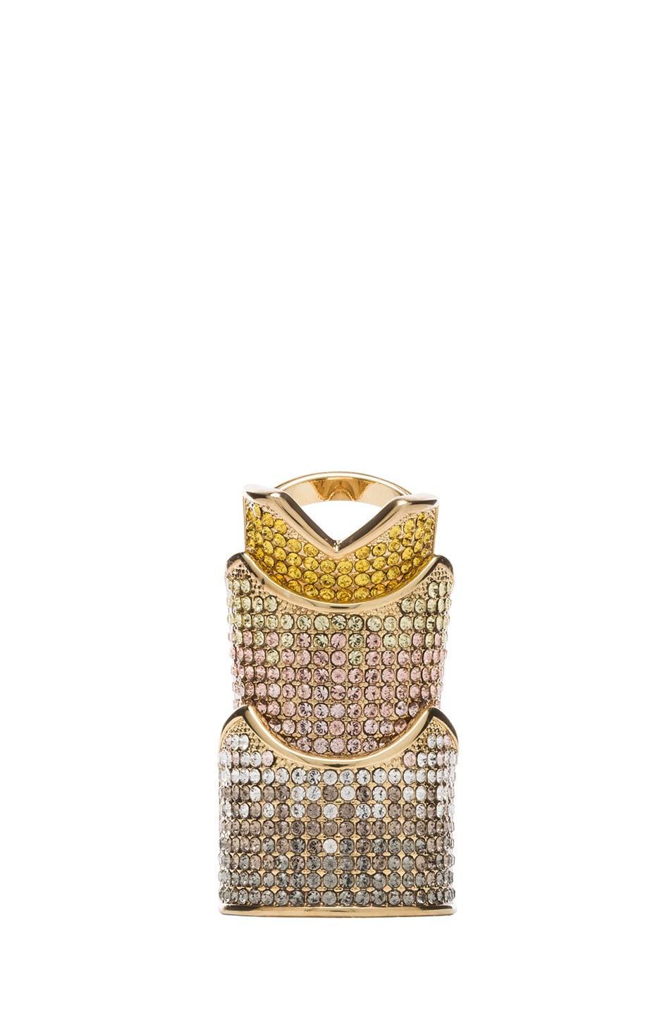 Image 1 of Eddie Borgo Pave Hinge Plated Ring in Gold