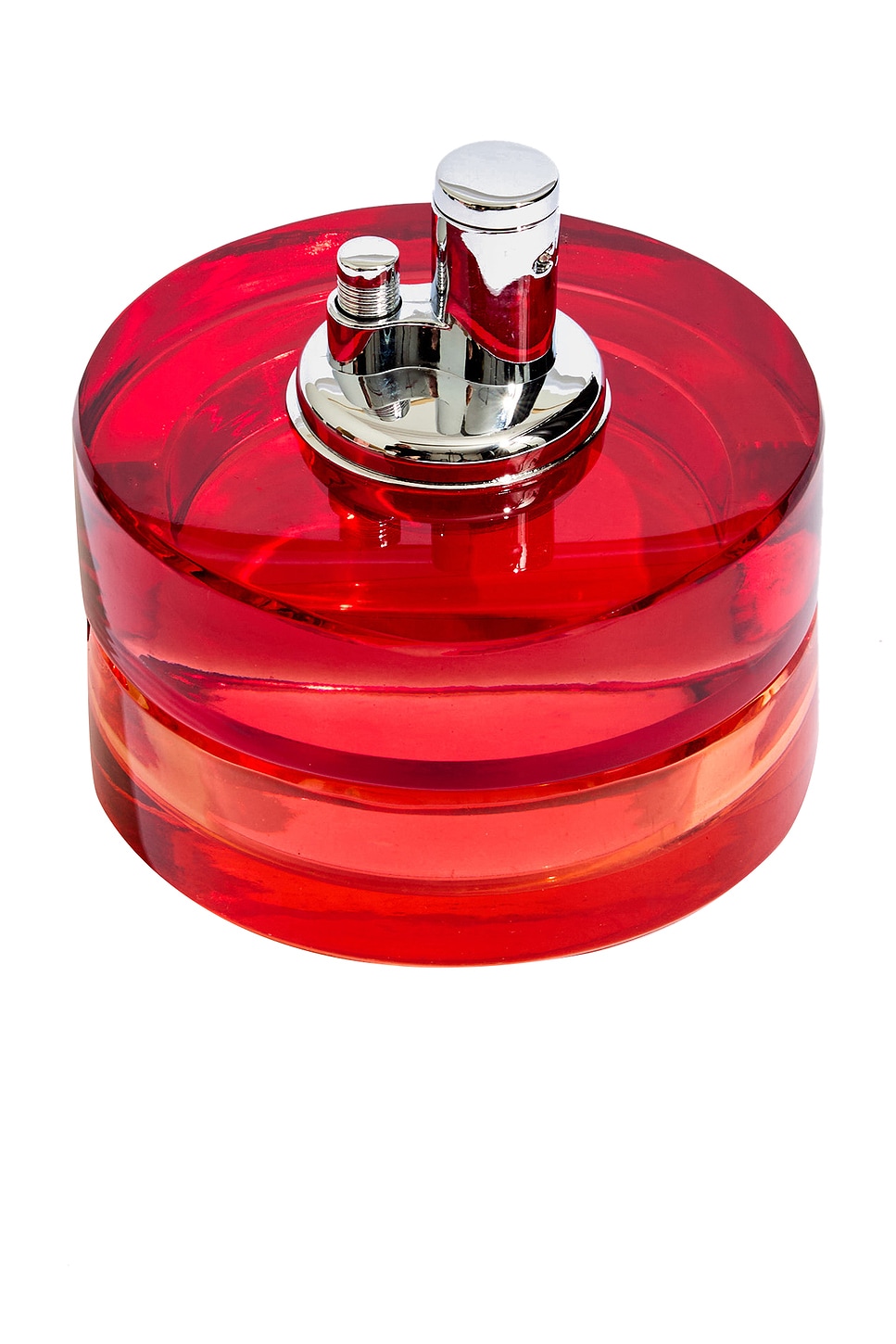 Glass Tabletop Lighter in Red