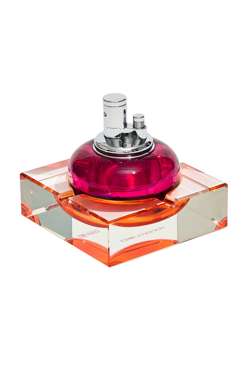 Edie Parker Glass Tabletop & Ashtray Set In Purple