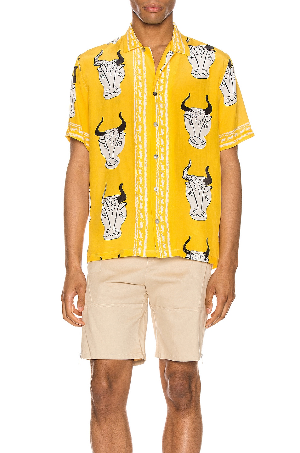 Image 1 of Endless Joy Larnax Aloha Shirt in Yellow Multi