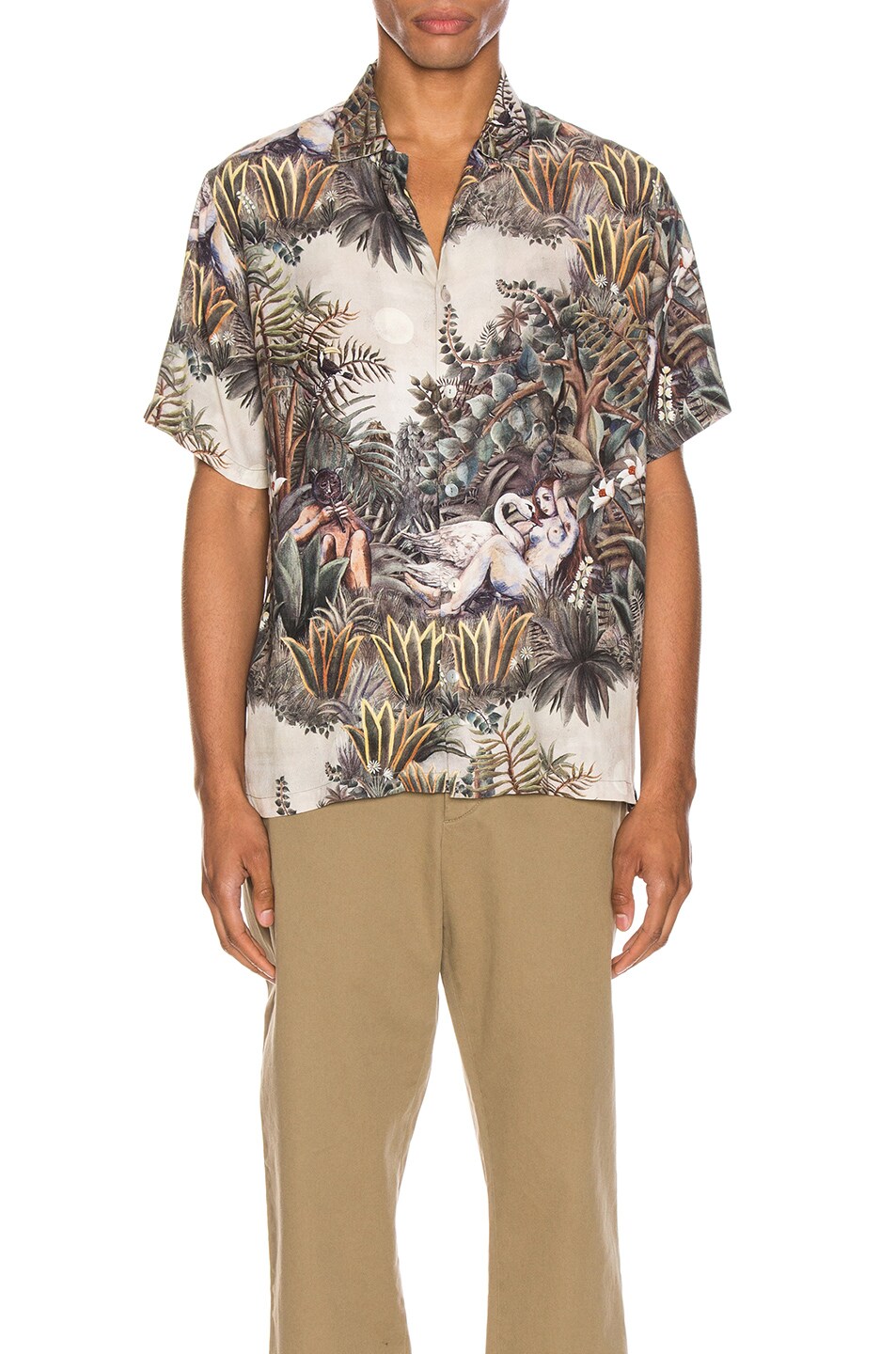 Image 1 of Endless Joy Leda & The Swan Aloha Shirt in Multi
