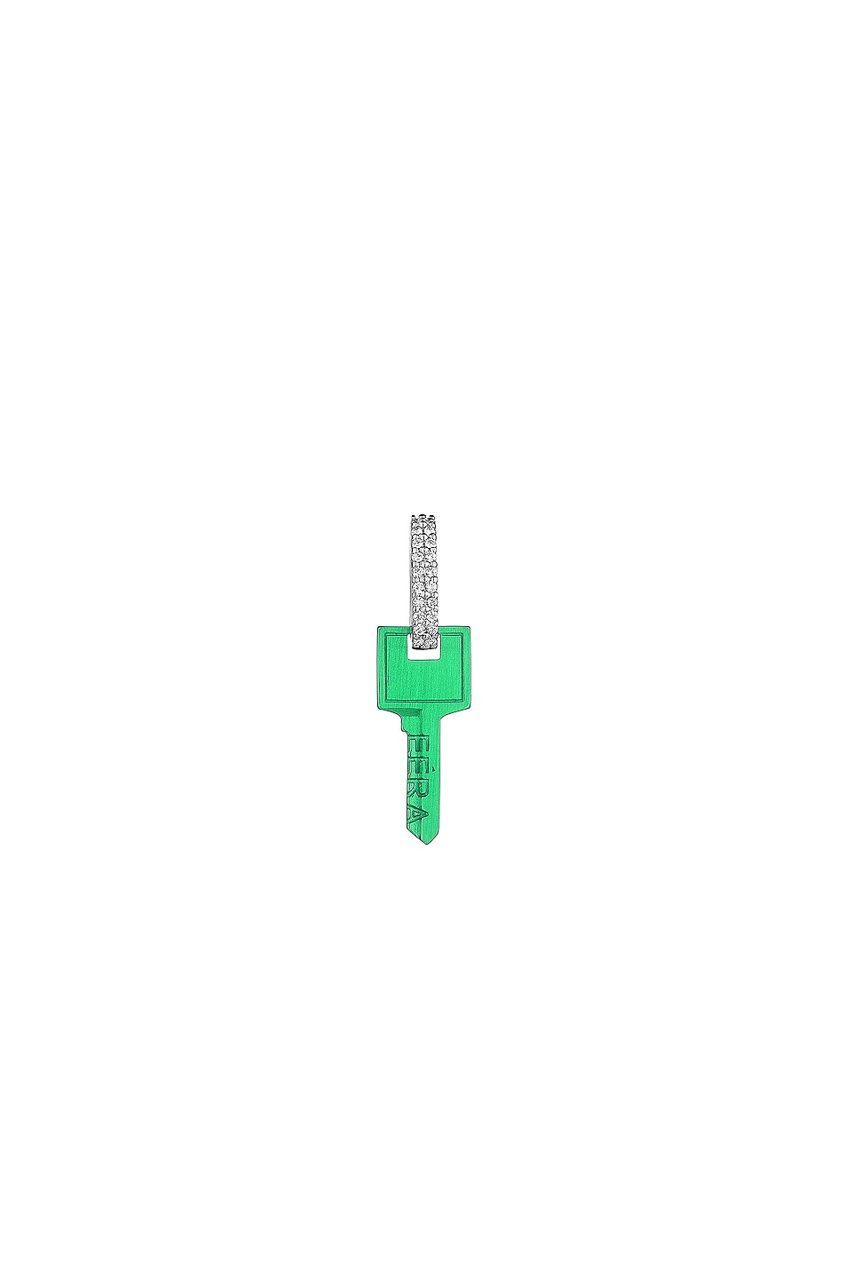 Image 1 of EERA Single Key Earring in Green