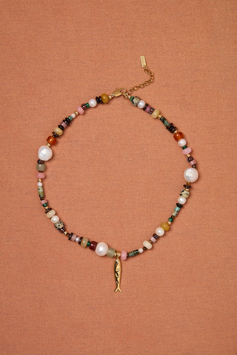 Eliou For Fwrd Bodie Necklace In Brown