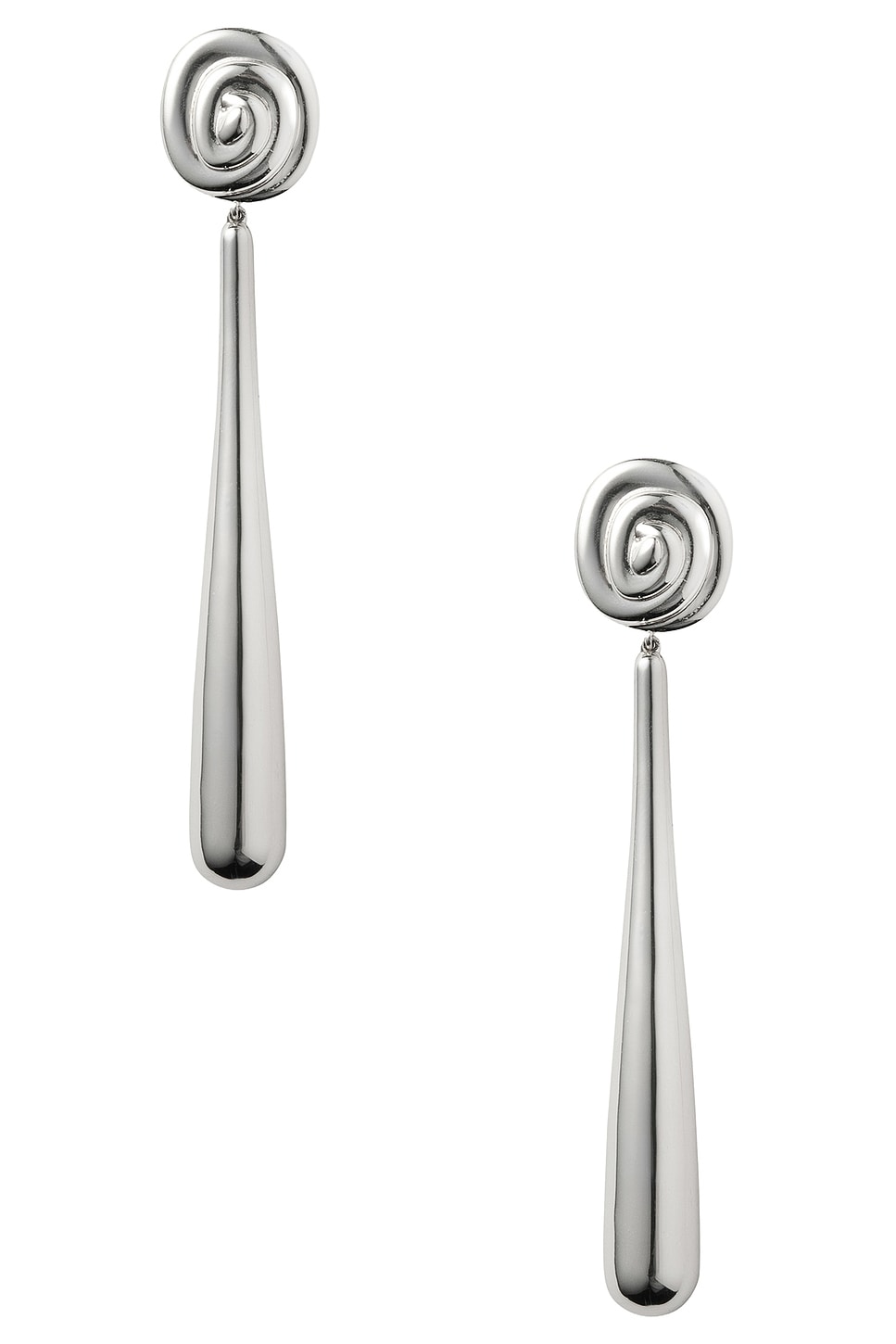 Eliou Onda Earrings in Metallic Silver