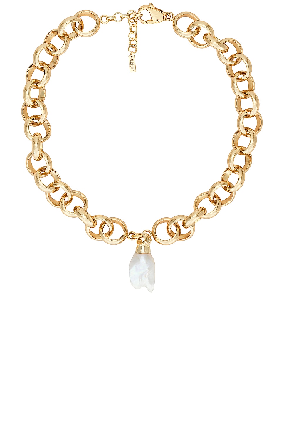 Image 1 of Eliou Laila Necklace in Gold Plated & Pearl