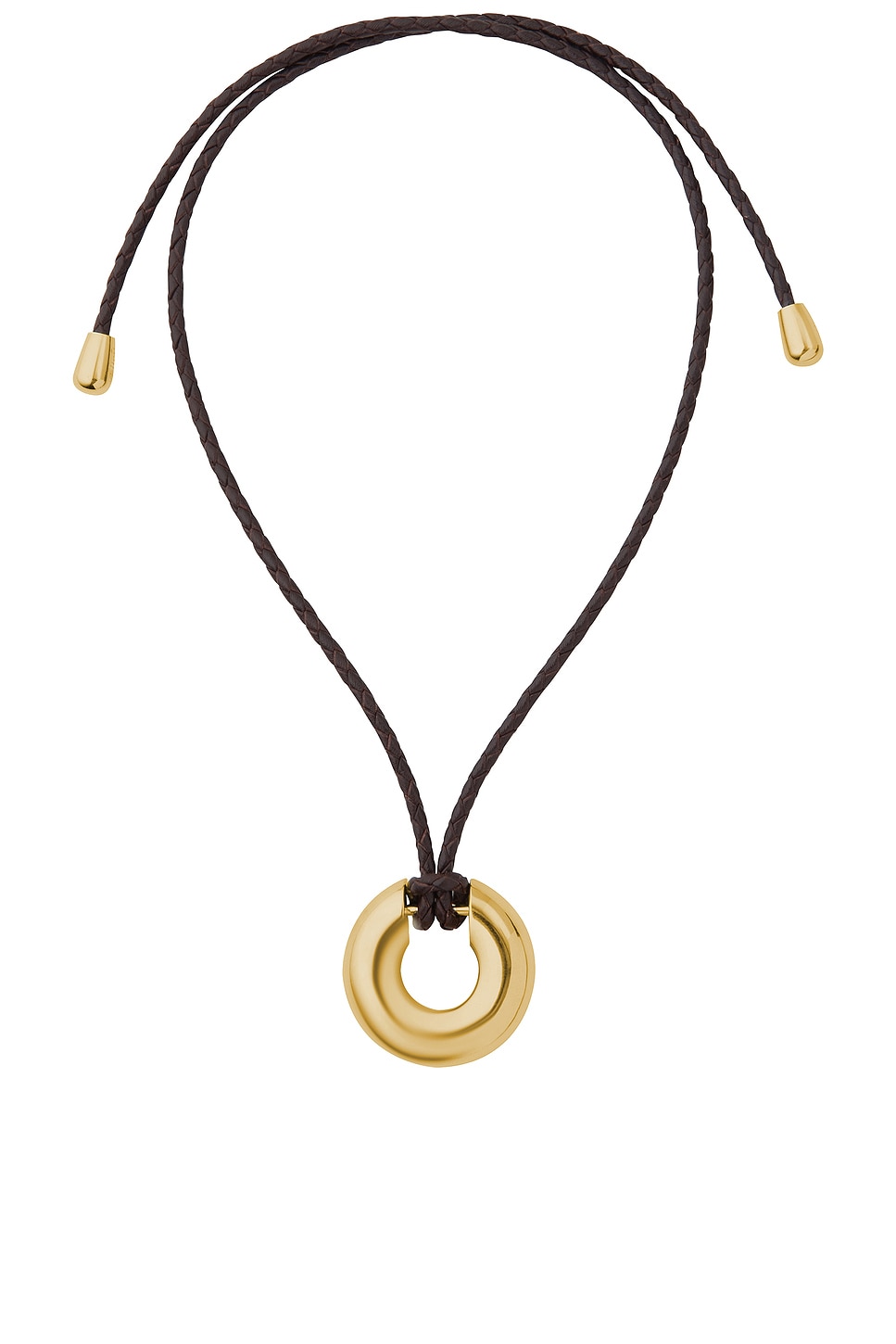 Charlie Necklace in Metallic Gold