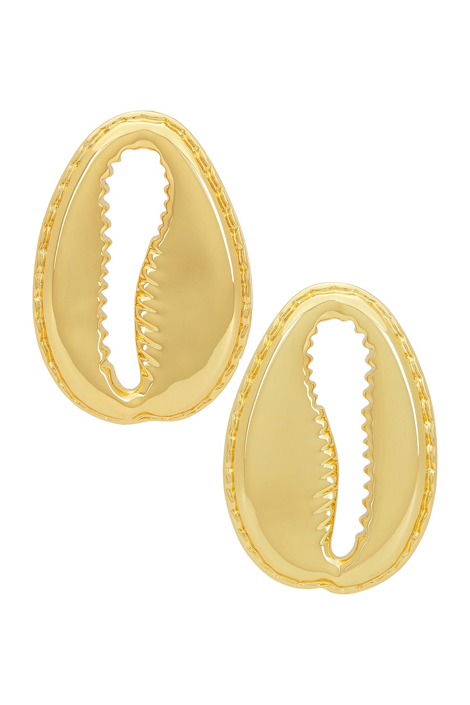 Image 1 of Eliou Concha Earrings in Gold Plated