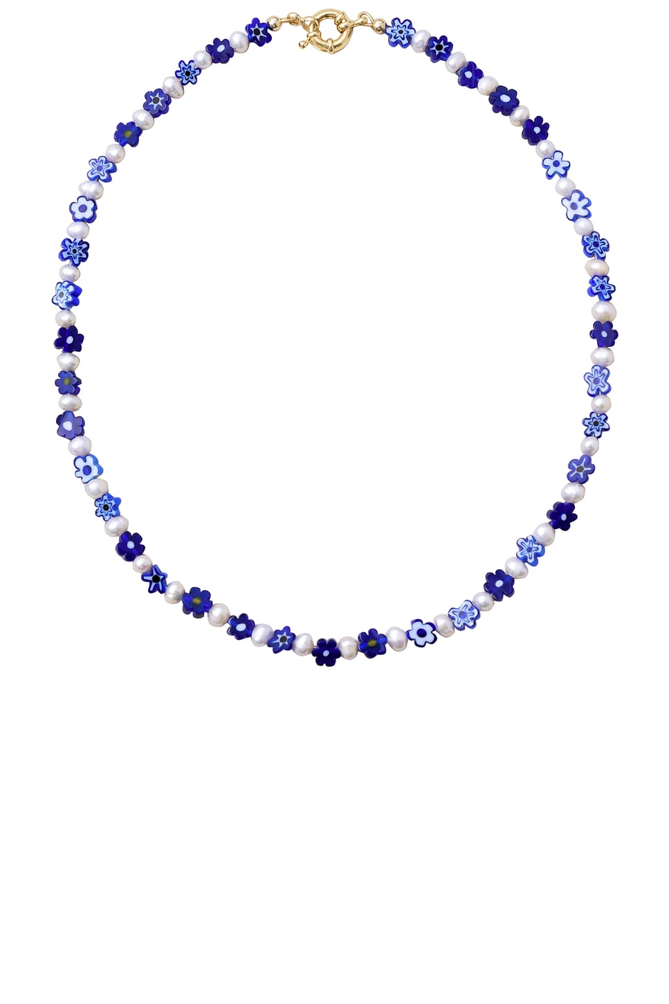 Image 1 of Eliou Corinna Necklace in Freshwater Pearl & Millefiori