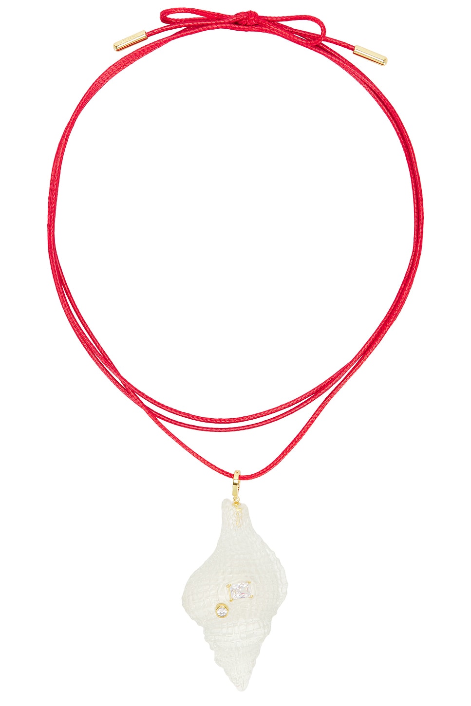 Image 1 of Eliou Laria Wrap Necklace in Red