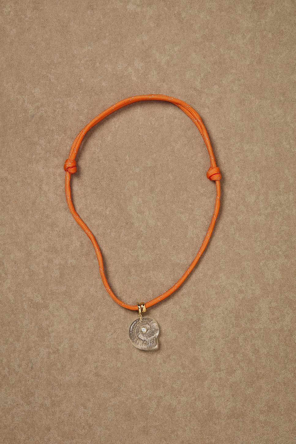 Image 1 of Eliou for FWRD Ido Necklace in Orange Cord