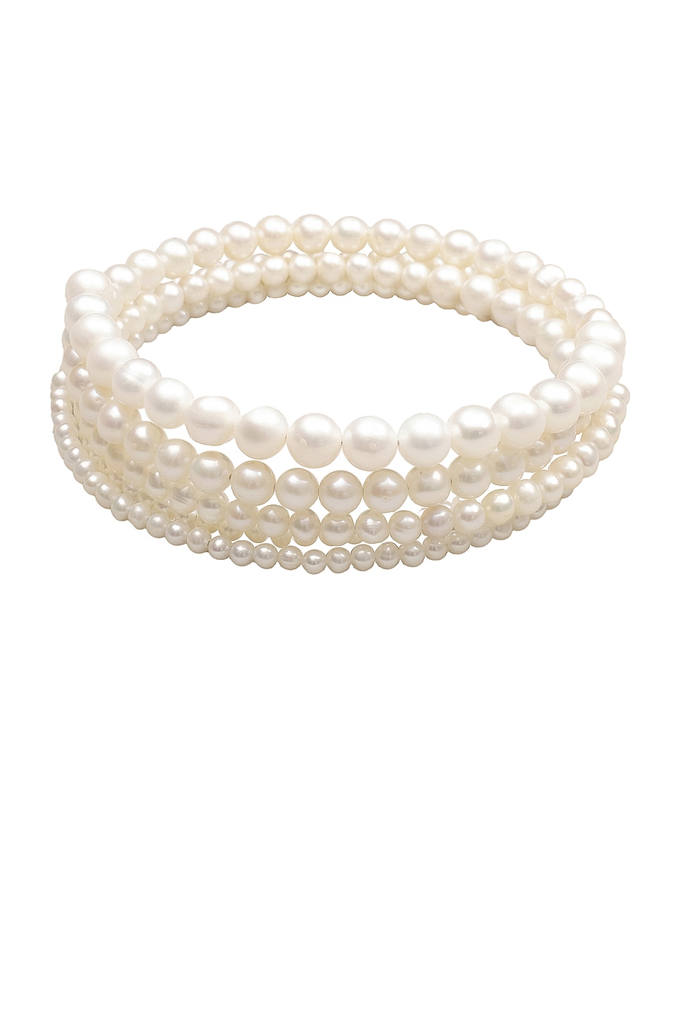 Image 1 of Eliou Chiara Choker Necklace in White