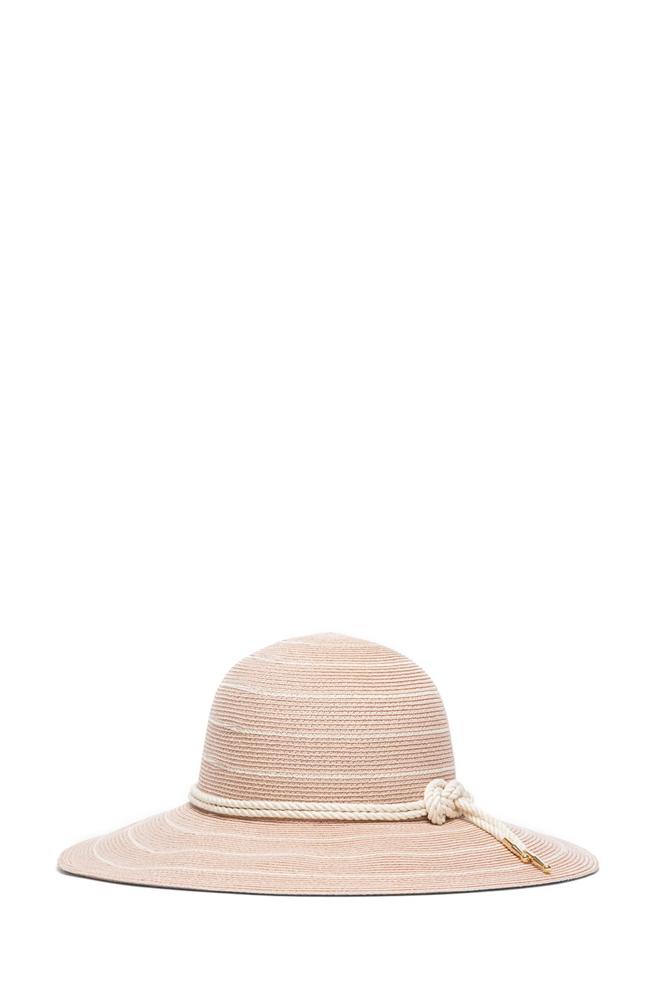 Image 1 of Eugenia Kim Honey Striped Sunhat in Pink & Natural