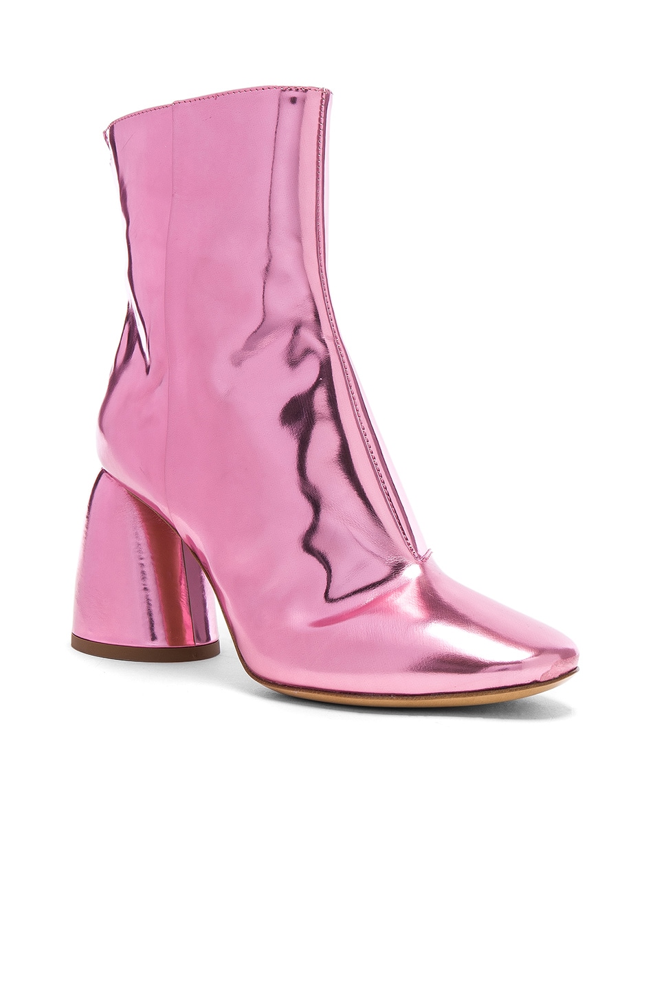 Ellery Patent Leather Jezebels Boots in Pink | FWRD