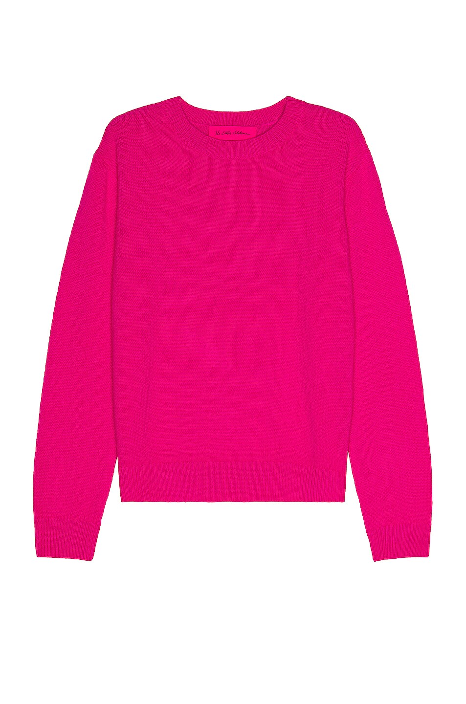 Image 1 of The Elder Statesman Simple Crew in Electric Pink