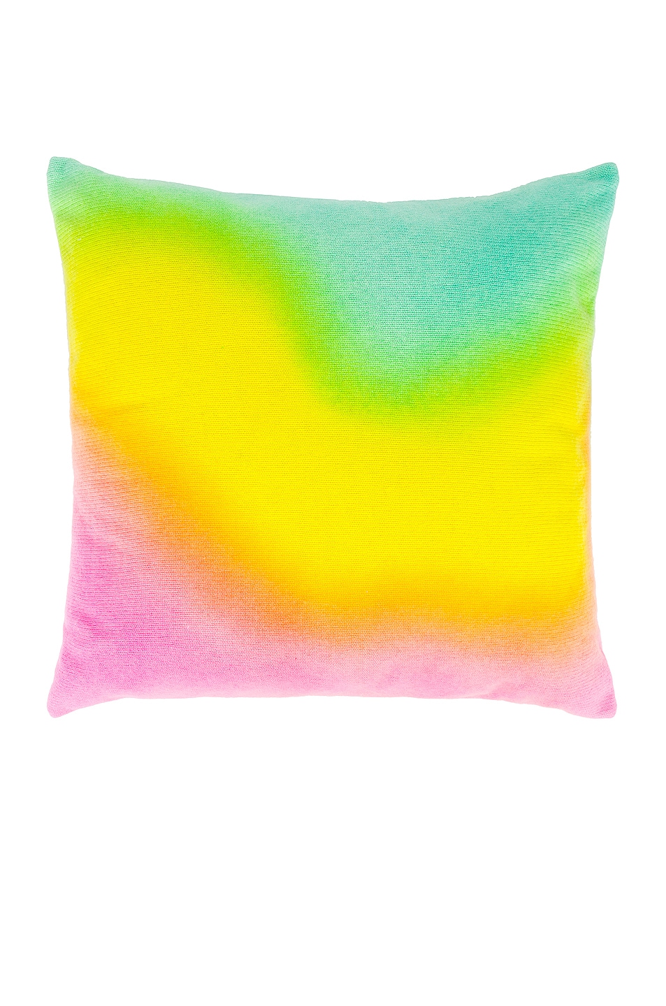 Image 1 of The Elder Statesman Cashmere Rainbow Pillow in Ivory & Spray Pastel Rainbow